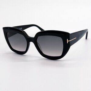 NEW TOM FORD SUNGLASSES SALTZMAN TF1192 01B WOMEN BLACK CAT EYE FT1192 01B